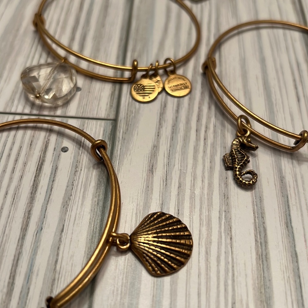 Alex & Ani Sea Themed 3 Bracelet Bundle